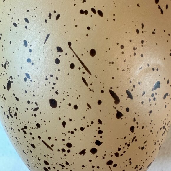 Speckled Easter Eggs Large Light Brown Easter Egg Decorations Qty 2 Springtime - Picture 7 of 7